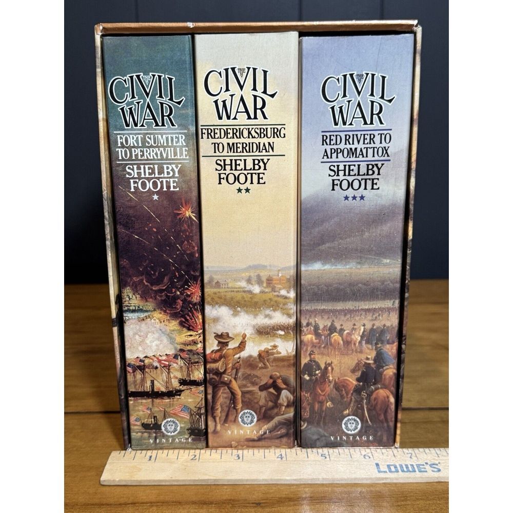 Civil War Box Set - Green, Cream, & Blue Decorative Coffee Table Books